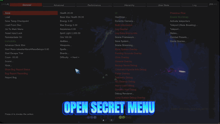 Ori and the Will of the Wisps — Moon's Backstage (Hidden Menu)